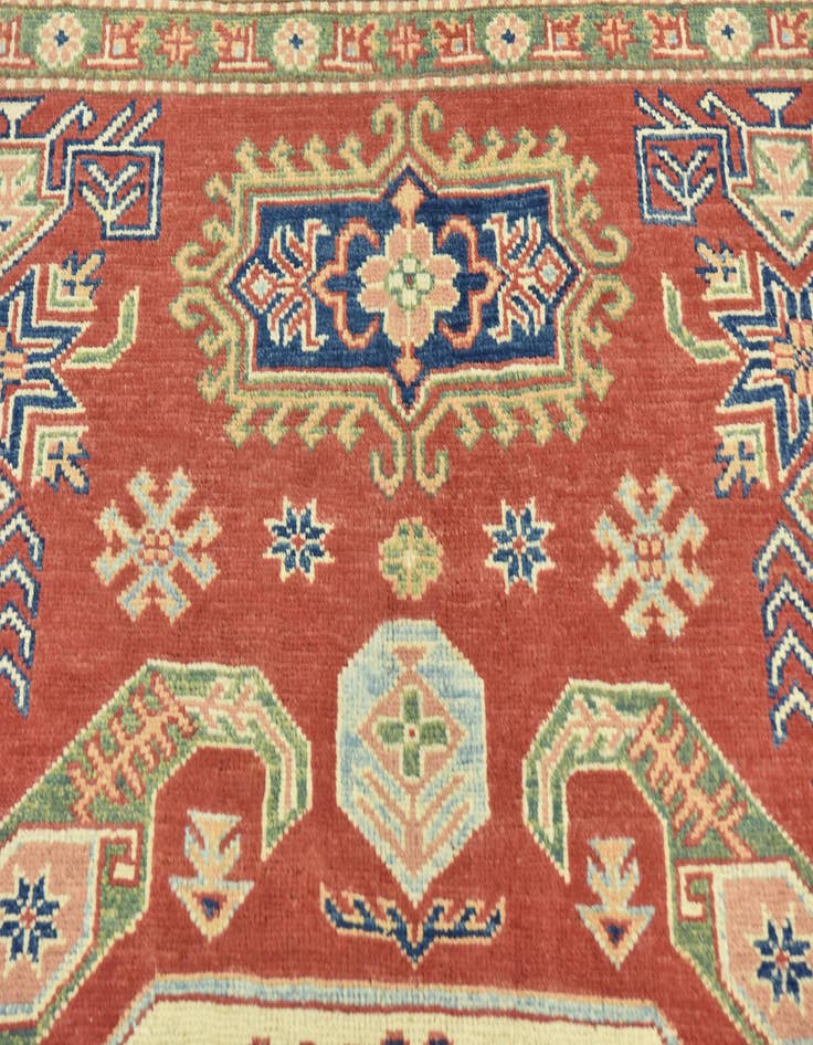Detail image of  6' 3 x 8' 7  Hand Knotted Kazak Rug