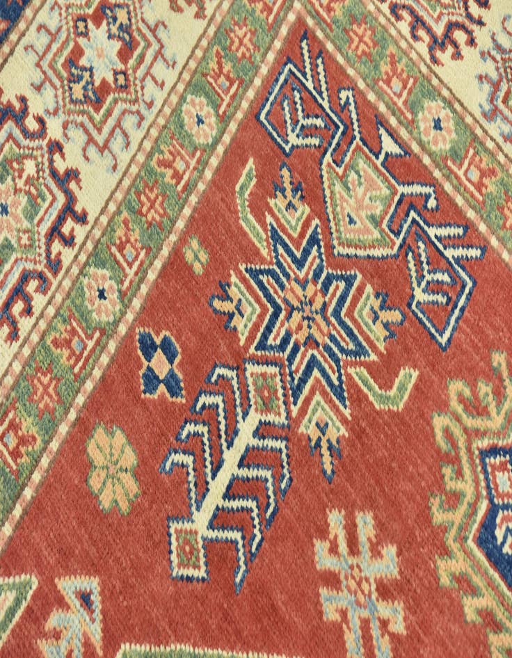 Detail image of  6' 3 x 8' 7  Hand Knotted Kazak Rug