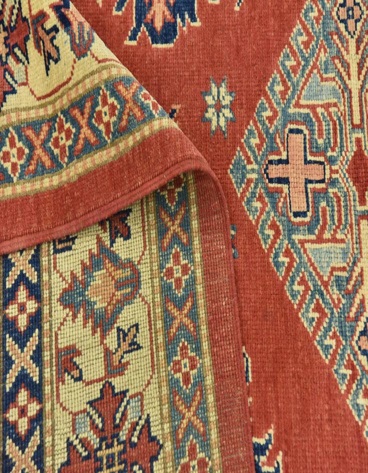 Detail image of  6' 3 x 8' 7  Hand Knotted Kazak Rug