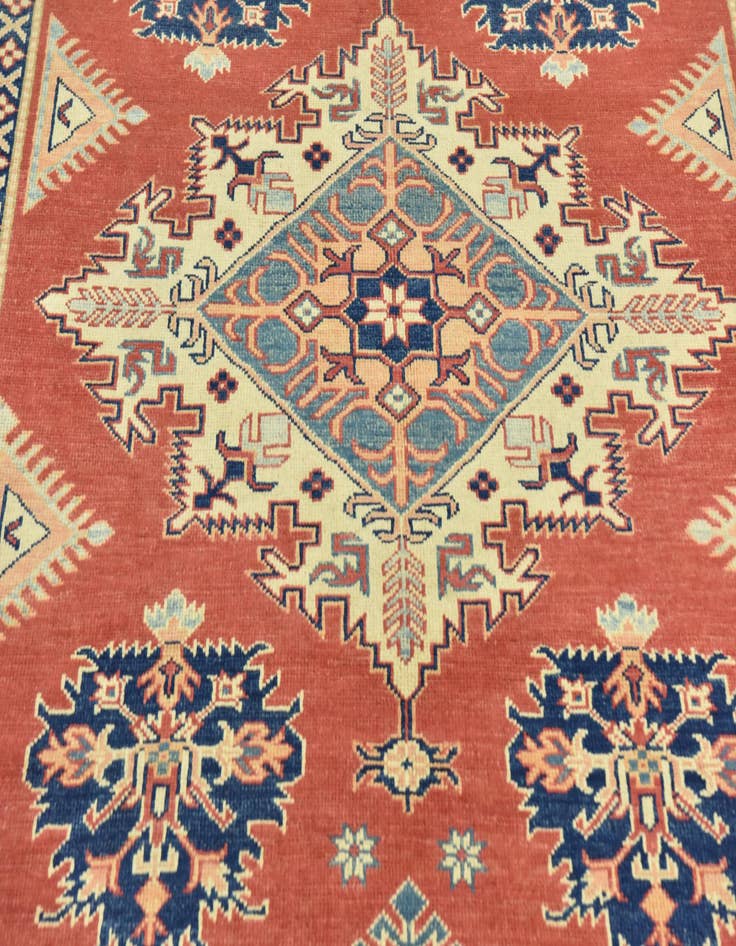 Detail image of  6' 3 x 8' 7  Hand Knotted Kazak Rug