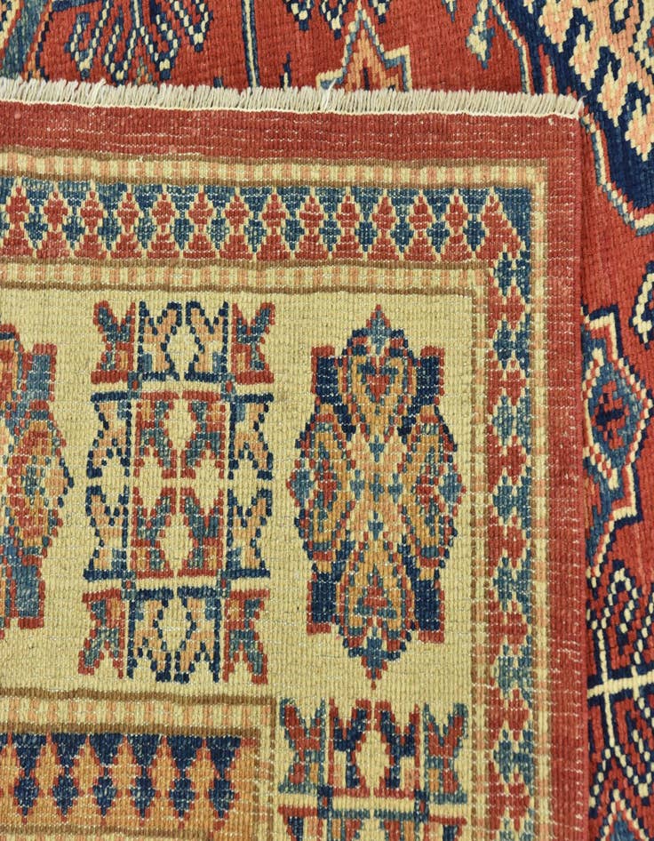 Detail image of  5' 10 x 8' 9  Hand Knotted Kazak Rug