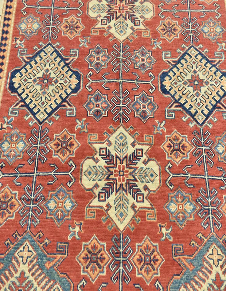Detail image of  5' 10 x 8' 9  Hand Knotted Kazak Rug