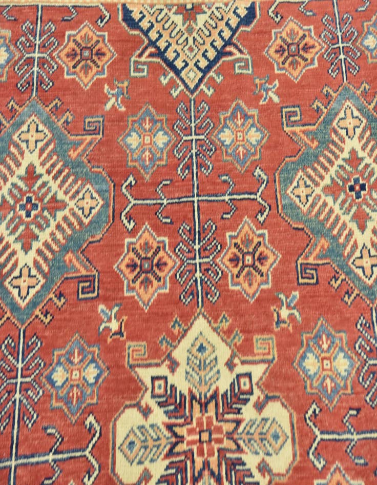 Detail image of  5' 10 x 8' 9  Hand Knotted Kazak Rug