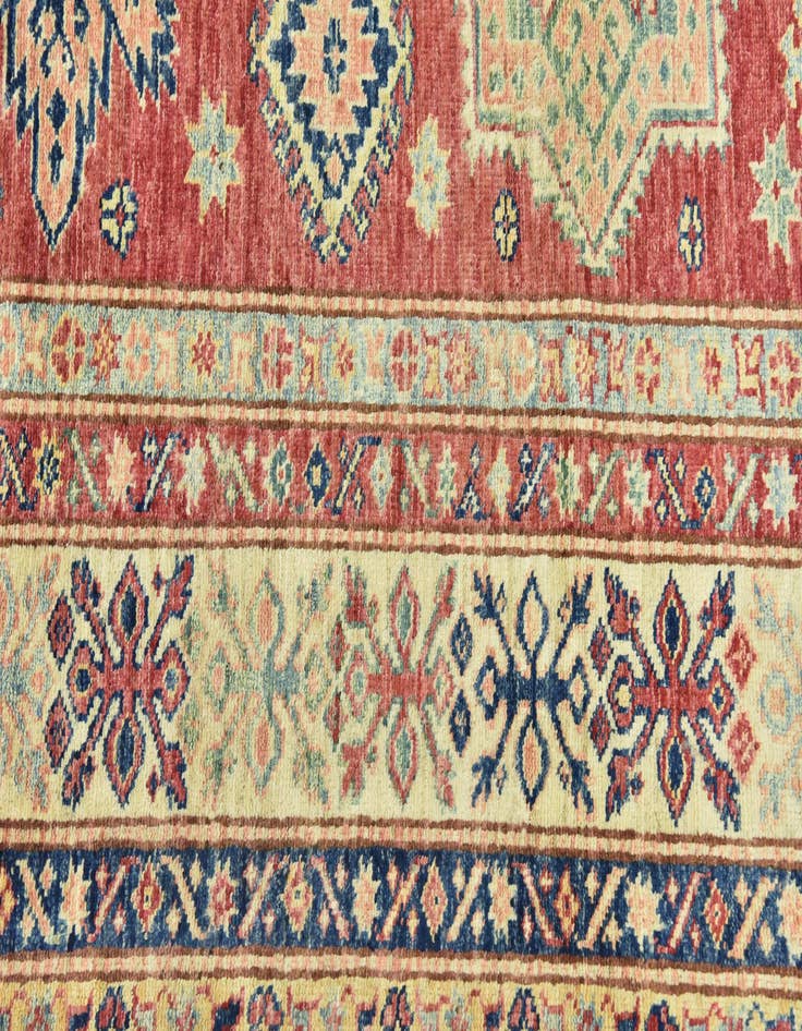Detail image of  6' 7 x 9' 9  Hand Knotted Kazak Oriental Rug