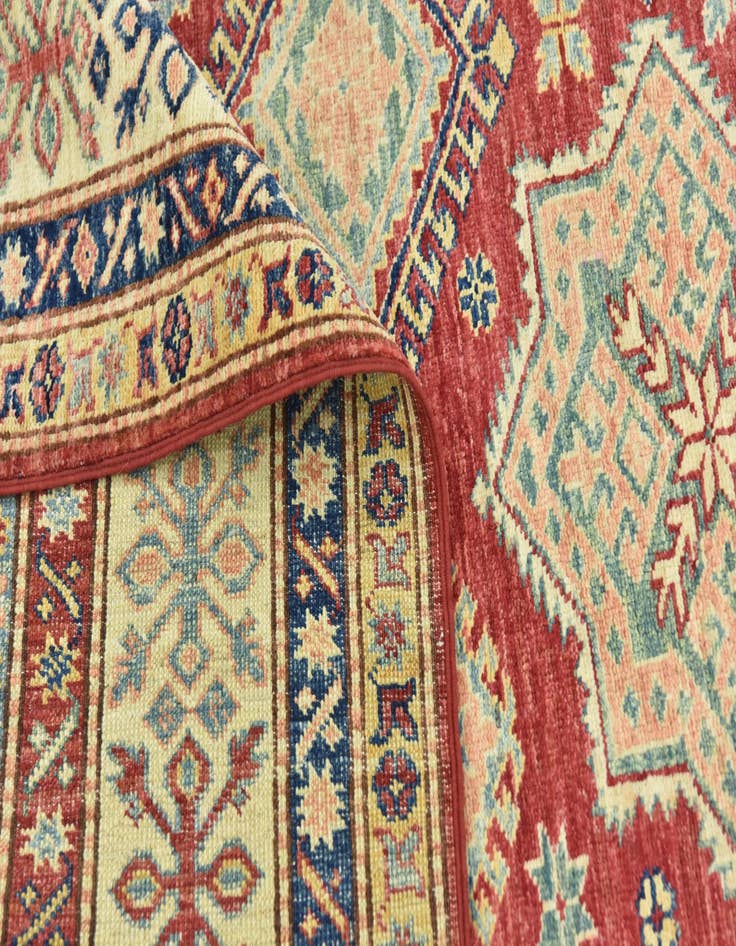Detail image of  6' 7 x 9' 9  Hand Knotted Kazak Oriental Rug
