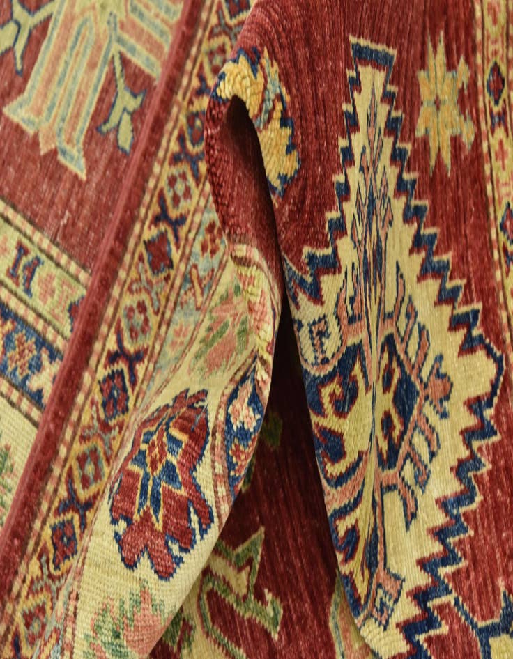 Detail image of  6' 6 x 10' 7  Hand Knotted Kazak Oriental Rug