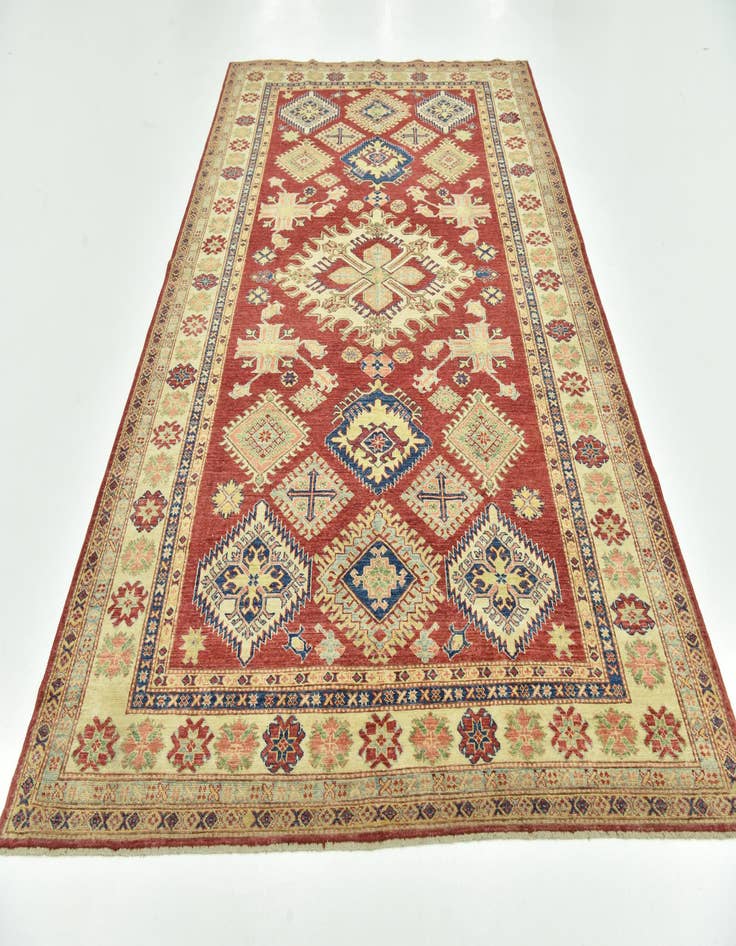 Detail image of  6' 6 x 10' 7  Hand Knotted Kazak Oriental Rug