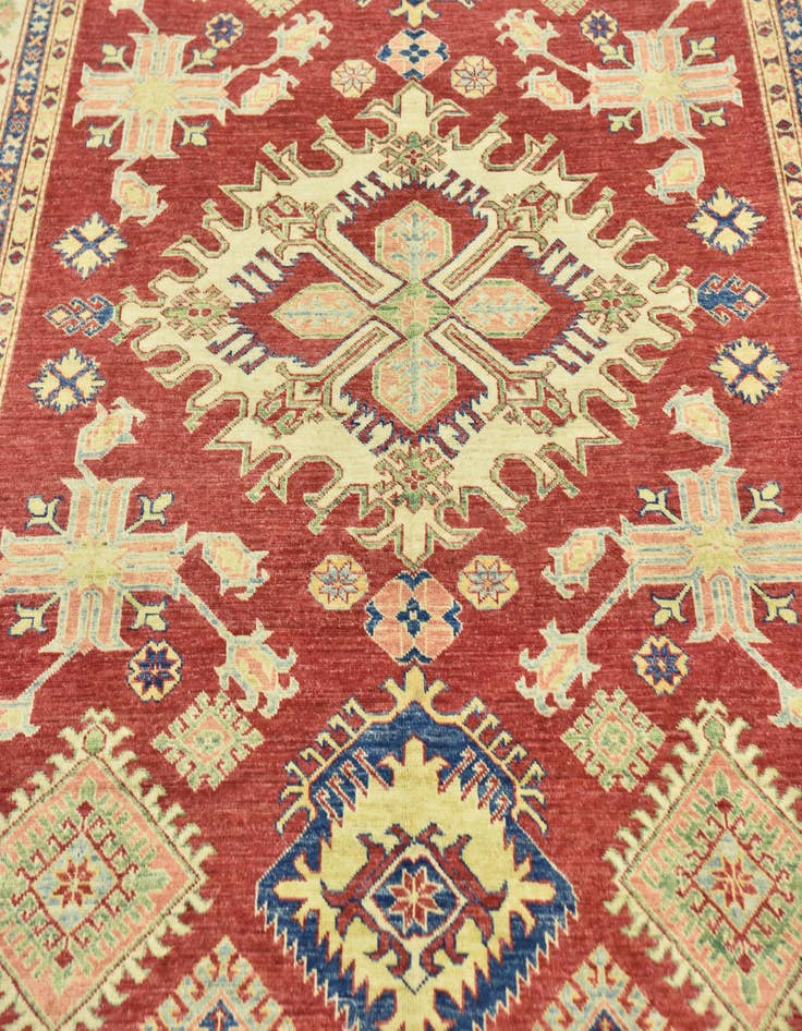 Detail image of  6' 6 x 10' 7  Hand Knotted Kazak Oriental Rug