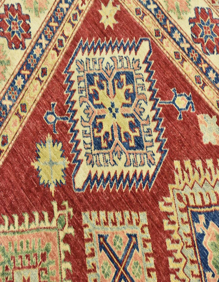 Detail image of  6' 6 x 10' 7  Hand Knotted Kazak Oriental Rug