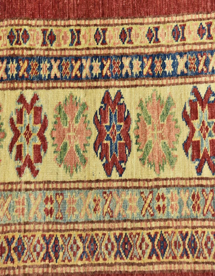 Detail image of  6' 6 x 10' 7  Hand Knotted Kazak Oriental Rug
