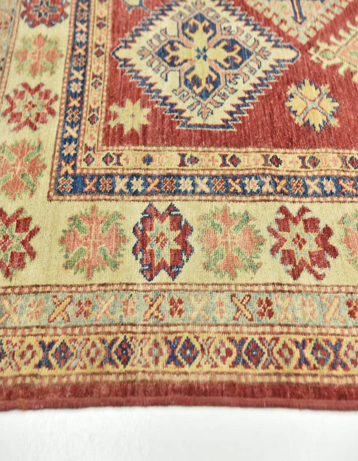 Detail image of  6' 6 x 10' 7  Hand Knotted Kazak Oriental Rug