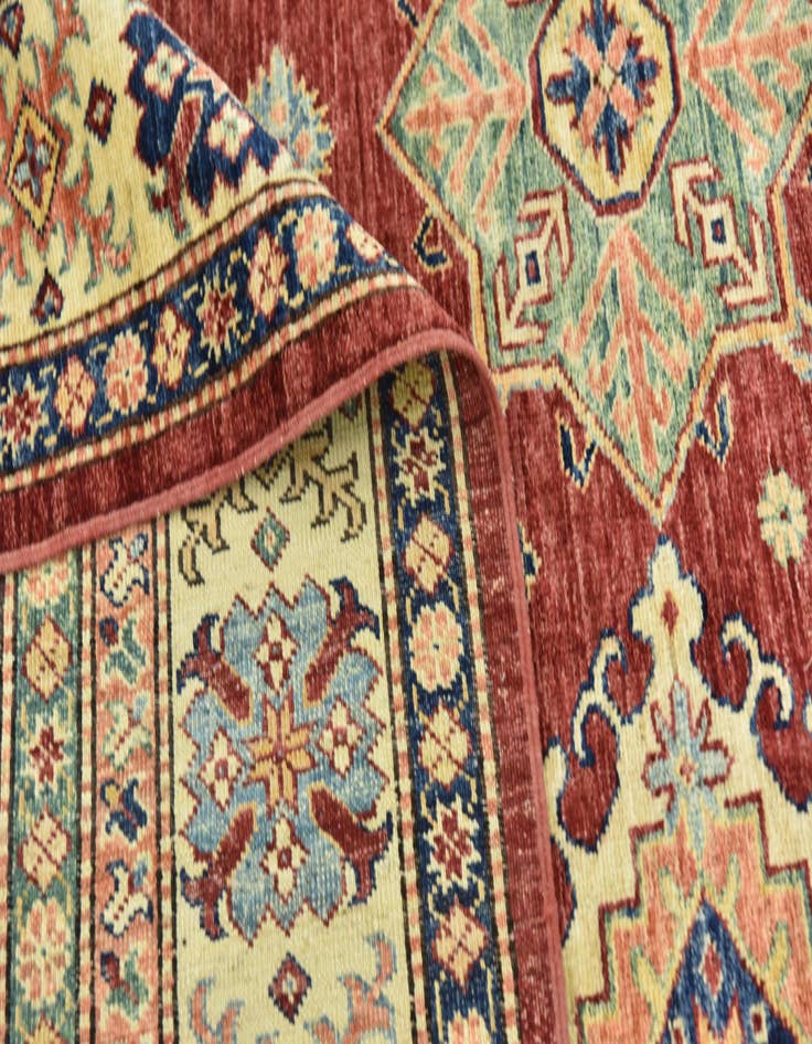 Detail image of  6' 8 x 10' 3  Hand Knotted Kazak Oriental Rug