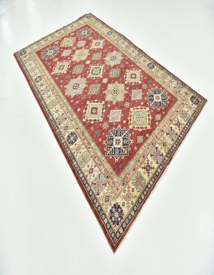 Detail image of  6' 8 x 10' 3  Hand Knotted Kazak Oriental Rug