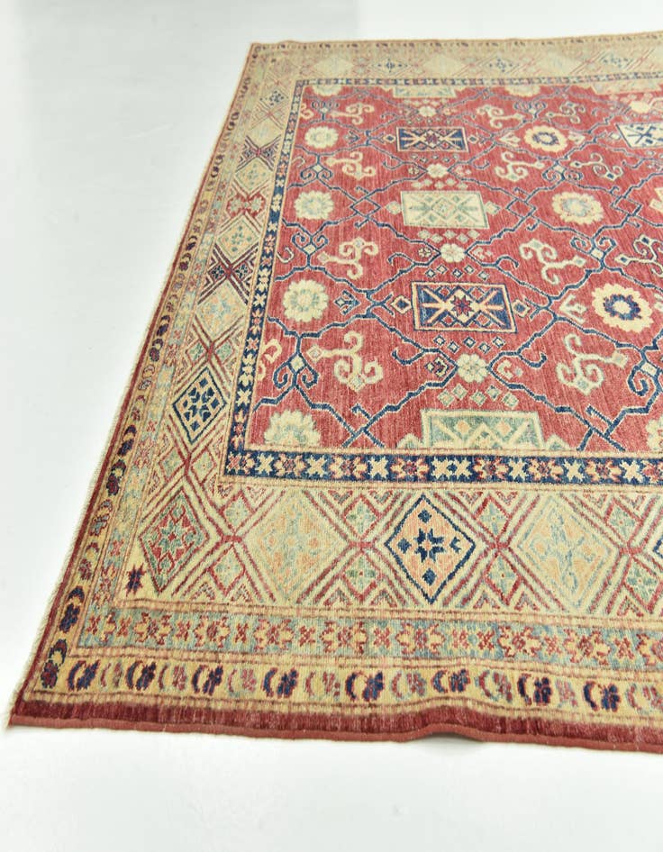 Detail image of  6' 8 x 9' 8  Hand Knotted Kazak Oriental Rug