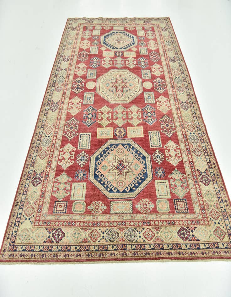 Detail image of  6' 9 x 9' 3  Hand Knotted Kazak Oriental Rug