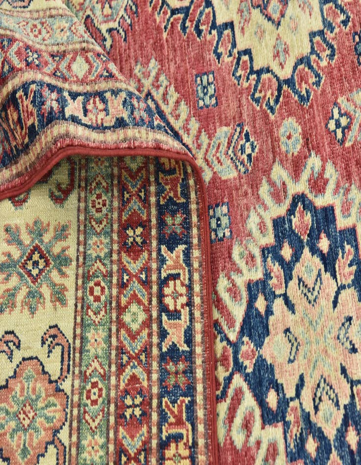 Detail image of  6' 4 x 10' 3  Hand Knotted Kazak Oriental Rug
