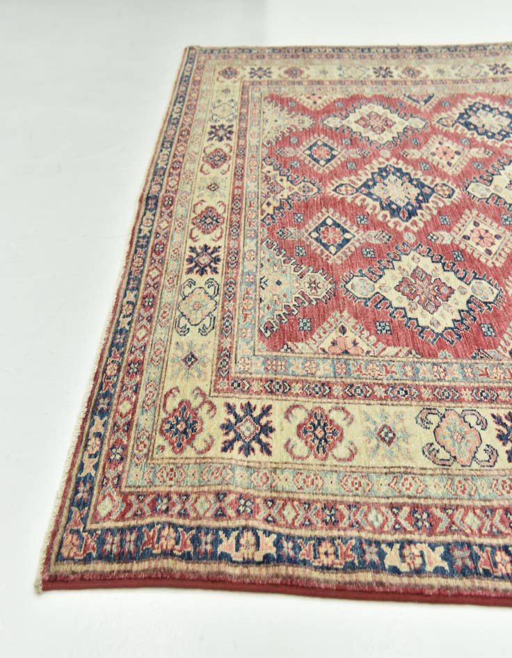 Detail image of  6' 4 x 10' 3  Hand Knotted Kazak Oriental Rug