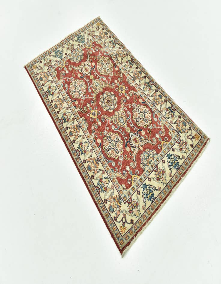 Detail image of  3' 1 x 5'  Hand Knotted Kazak Rug