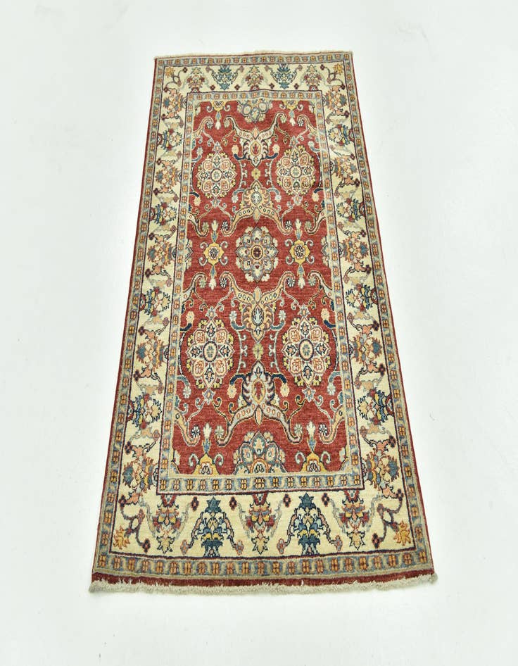 Detail image of  3' 1 x 5'  Hand Knotted Kazak Rug