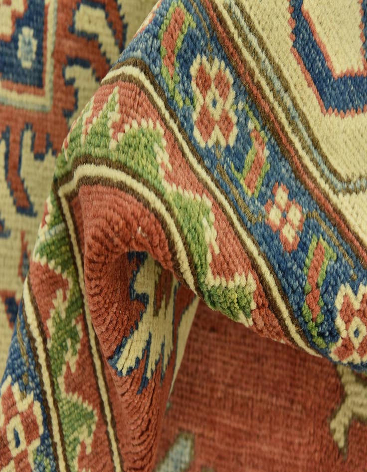 Detail image of  6' 1 x 9' 10  Hand Knotted Kazak Rug