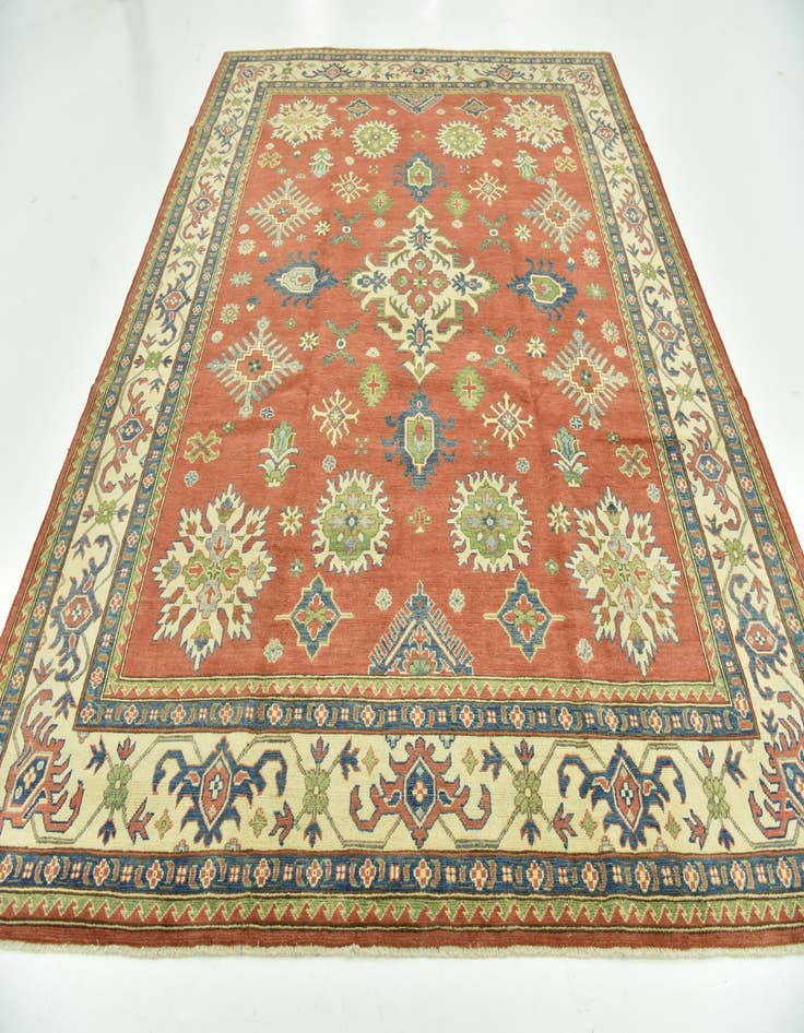 Detail image of  6' 1 x 9' 10  Hand Knotted Kazak Rug