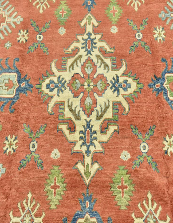 Detail image of  6' 1 x 9' 10  Hand Knotted Kazak Rug