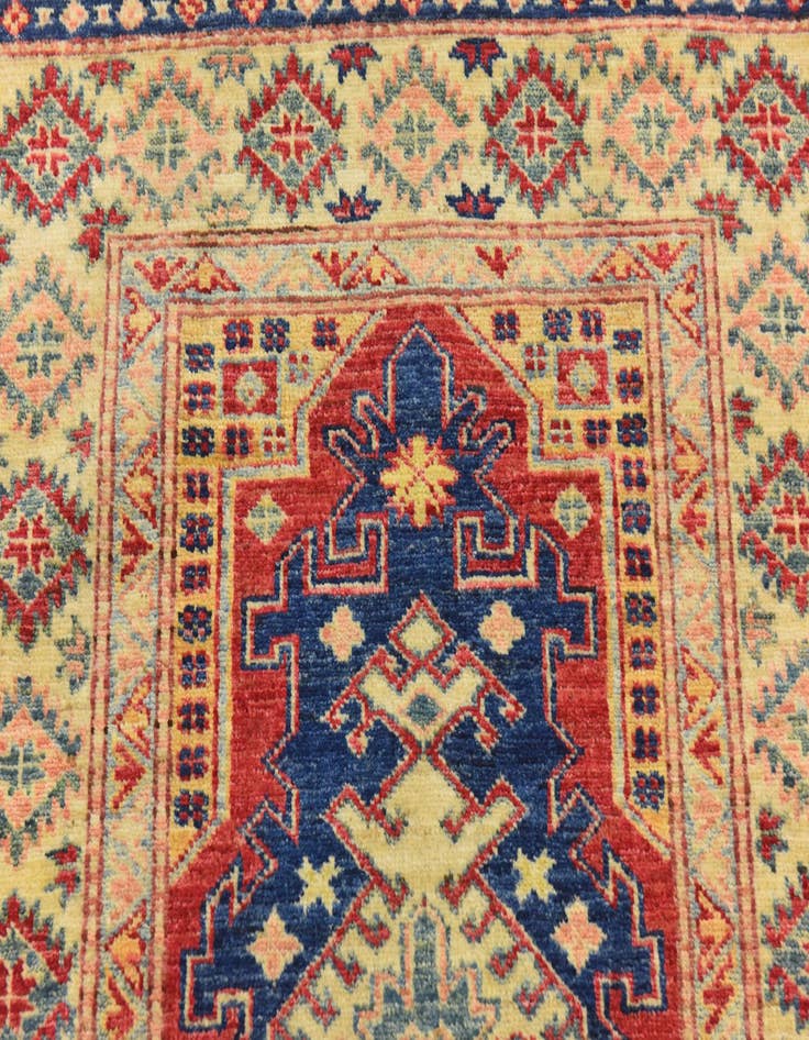 Detail image of  2' 9 x 4'  Hand Knotted Kazak Oriental Rug