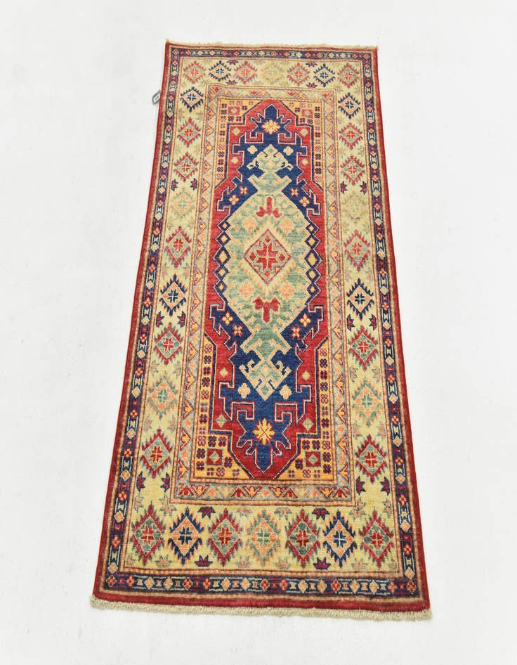 Detail image of  2' 8 x 4'  Hand Knotted Kazak Rug