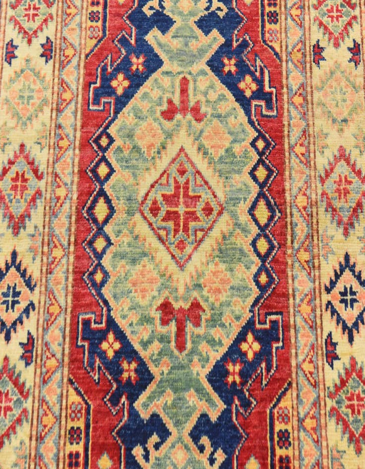 Detail image of  2' 8 x 4'  Hand Knotted Kazak Rug