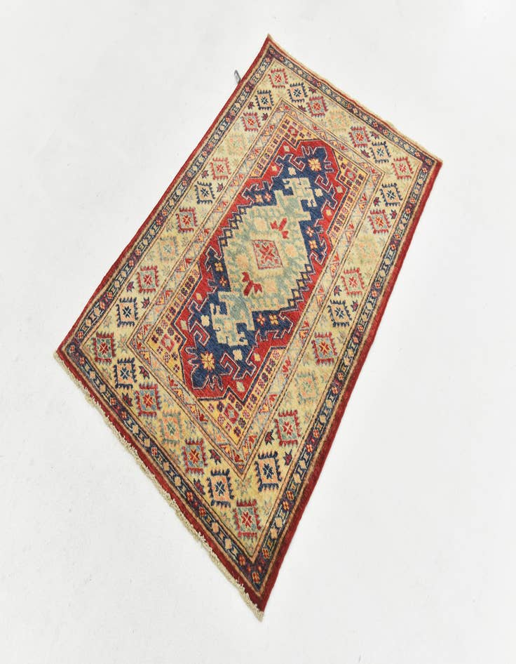 Detail image of  2' 10 x 4' 2  Hand Knotted Kazak Oriental Rug