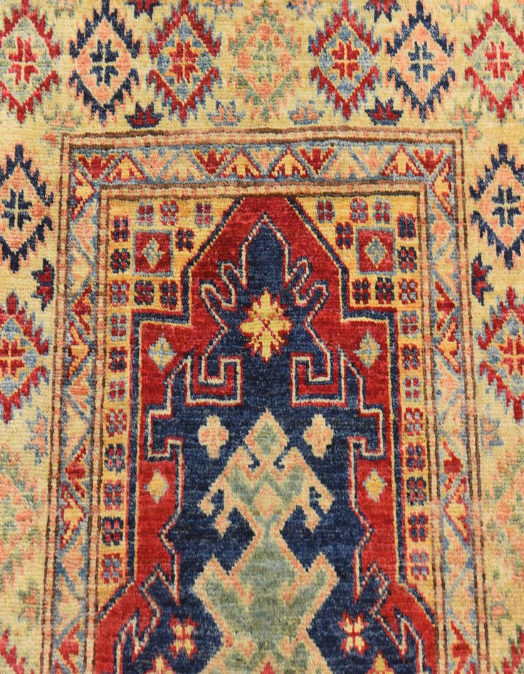 Detail image of  2' 10 x 4' 2  Hand Knotted Kazak Oriental Rug