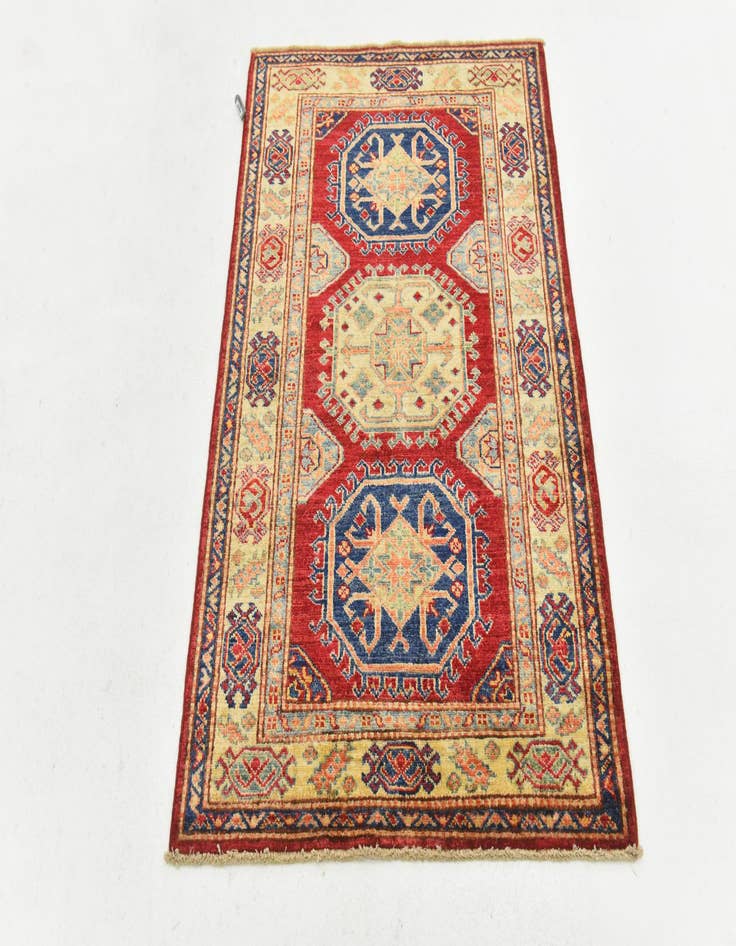 Detail image of  2' 9 x 4'  Hand Knotted Kazak Rug