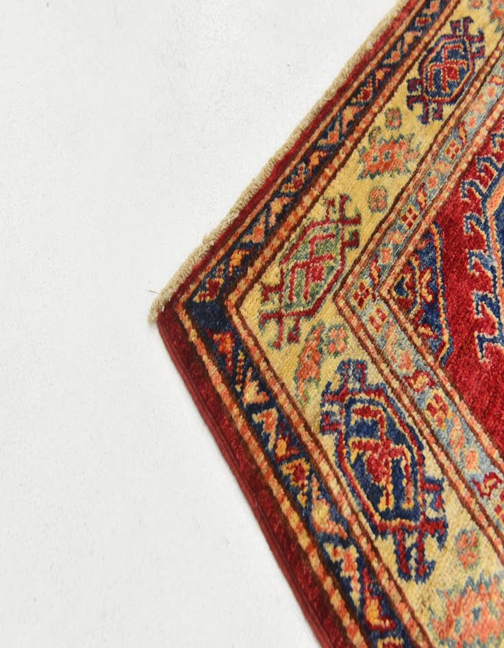 Detail image of  2' 9 x 4'  Hand Knotted Kazak Rug