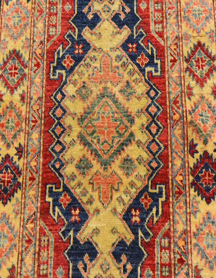 Detail image of  2' 8 x 4'  Hand Knotted Kazak Oriental Rug