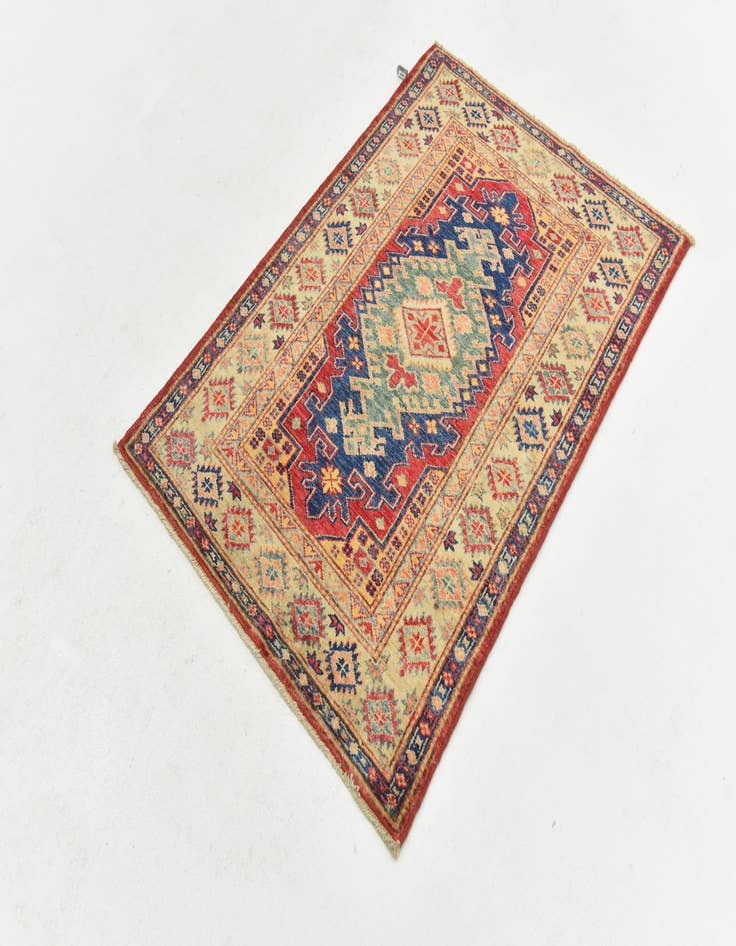 Detail image of  2' 10 x 4' 1  Hand Knotted Kazak Oriental Rug