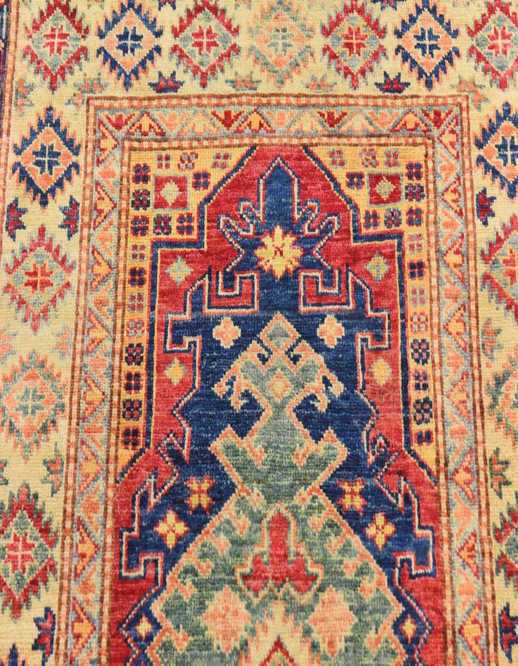 Detail image of  2' 10 x 4' 1  Hand Knotted Kazak Oriental Rug