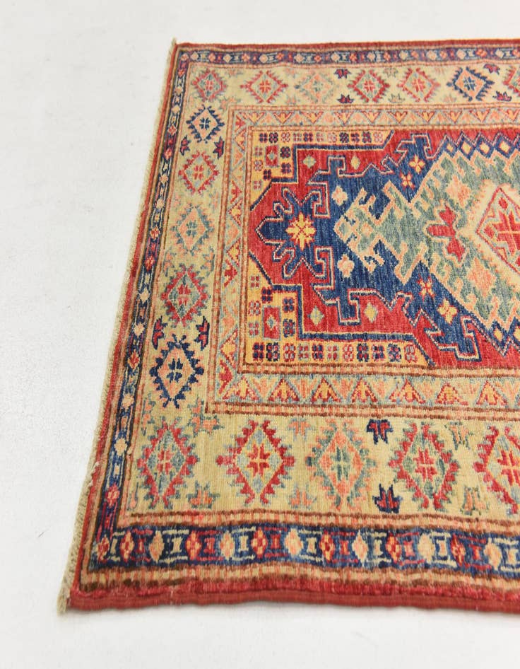 Detail image of  2' 10 x 4' 1  Hand Knotted Kazak Oriental Rug