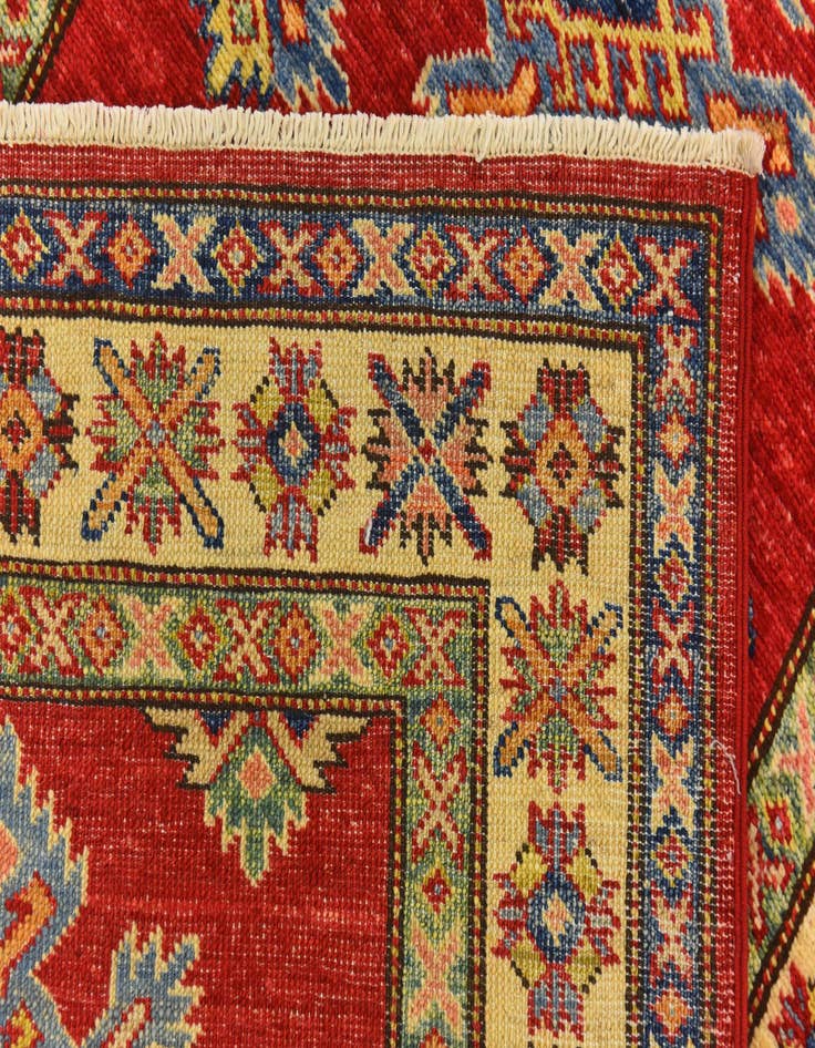 Detail image of  2' 9 x 4'  Hand Knotted Kazak Oriental Rug