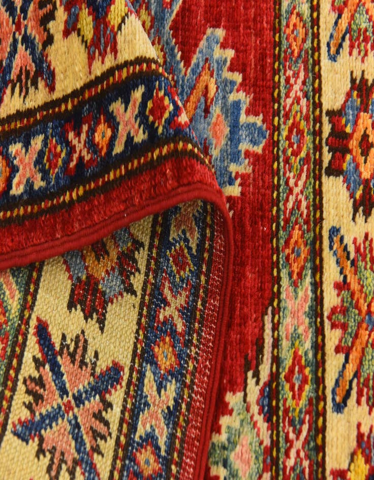 Detail image of  2' 9 x 4'  Hand Knotted Kazak Oriental Rug