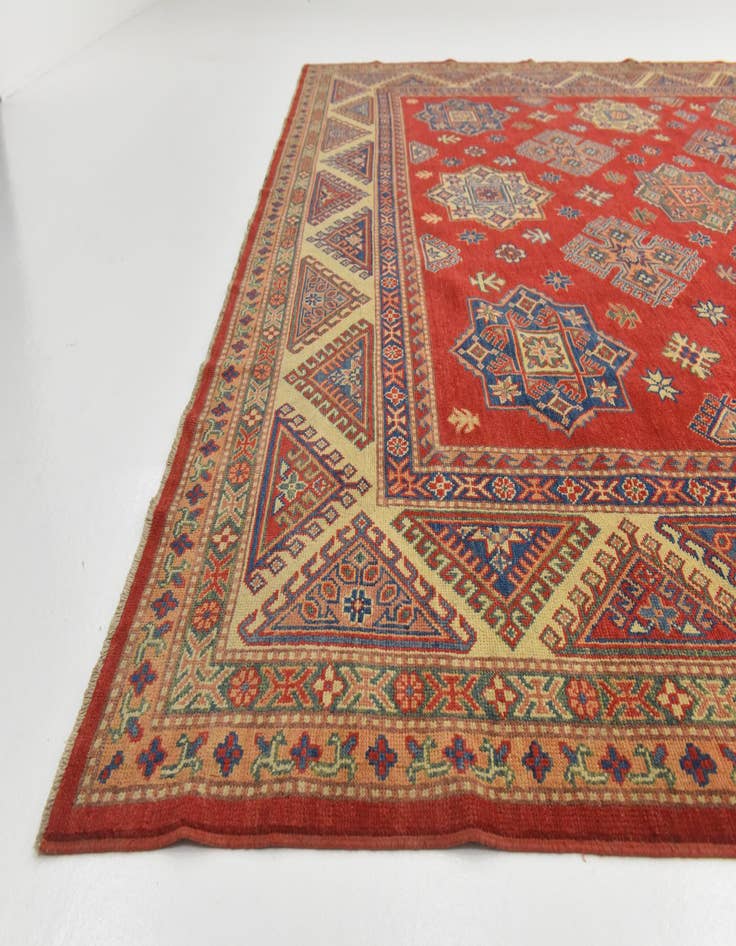 Detail image of  10' 2 x 14'  Hand Knotted Kazak Oriental Rug