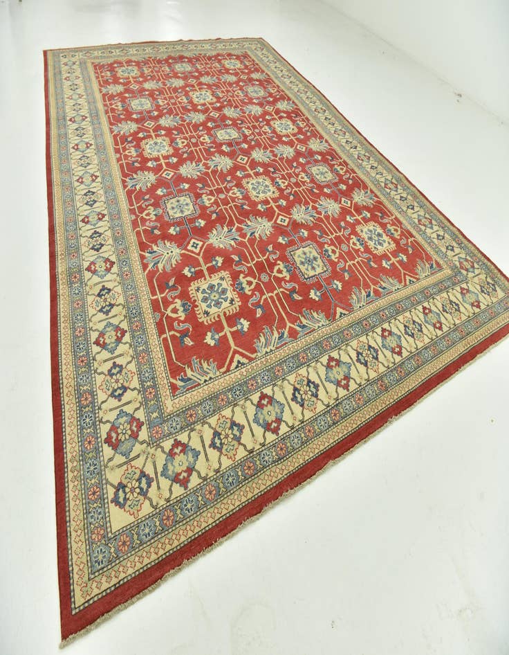 Detail image of  9' 9 x 13' 9  Hand Knotted Kazak Rug