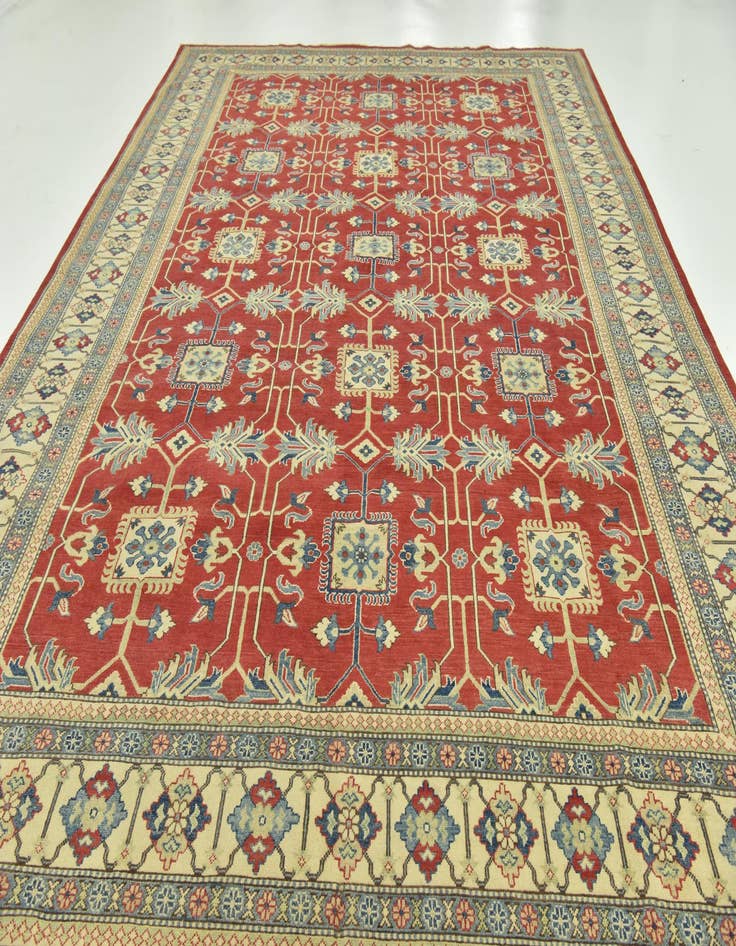 Detail image of  9' 9 x 13' 9  Hand Knotted Kazak Rug