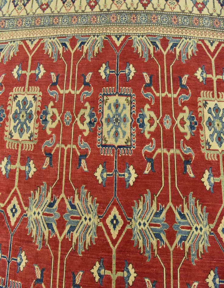 Detail image of  9' 9 x 13' 9  Hand Knotted Kazak Rug