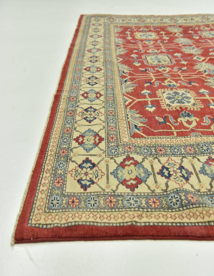 Detail image of  9' 9 x 13' 9  Hand Knotted Kazak Rug