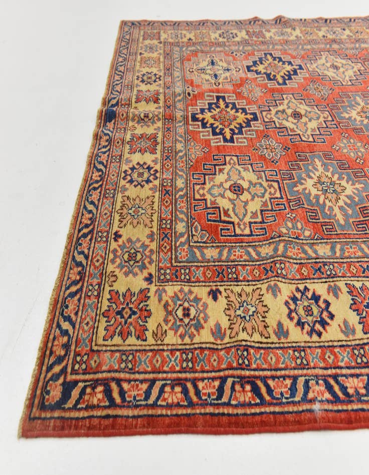 Detail image of  5' 7 x 7' 9  Hand Knotted Kazak Oriental Rug