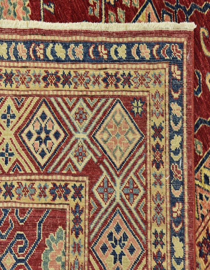 Detail image of  6' 5 x 9'  Hand Knotted Kazak Oriental Rug