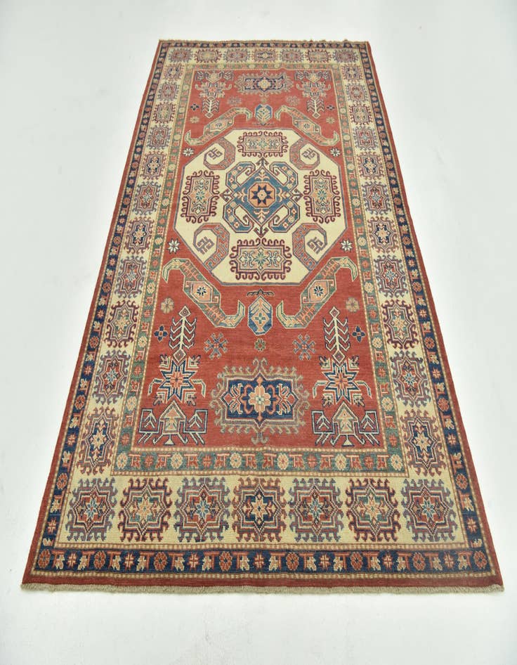 Detail image of  5' 9 x 8' 5  Hand Knotted Kazak Rug