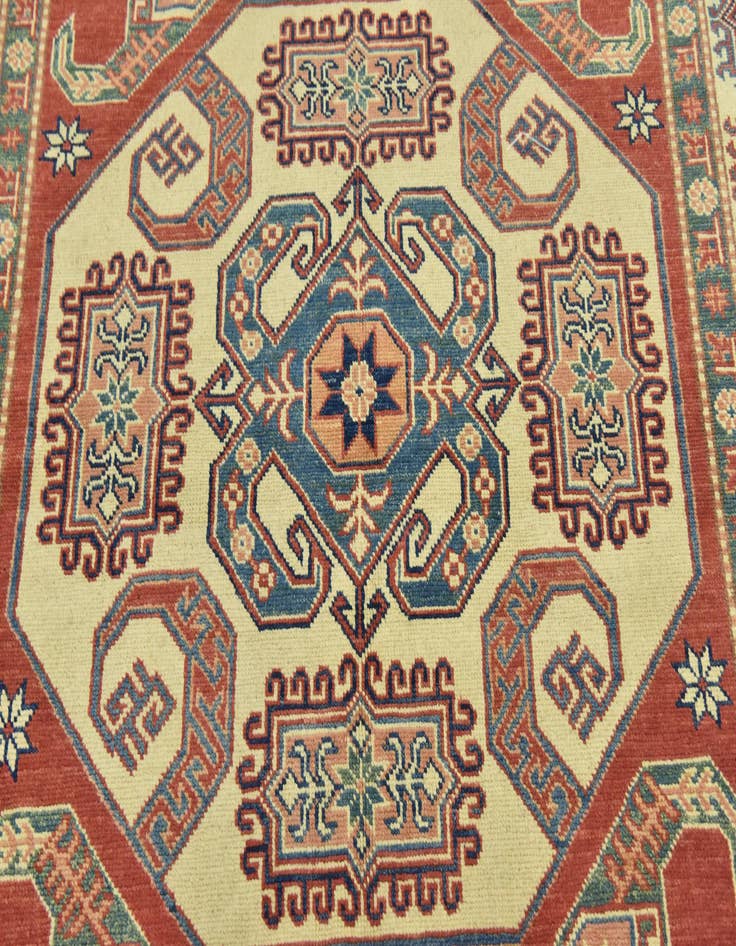 Detail image of  5' 9 x 8' 5  Hand Knotted Kazak Rug