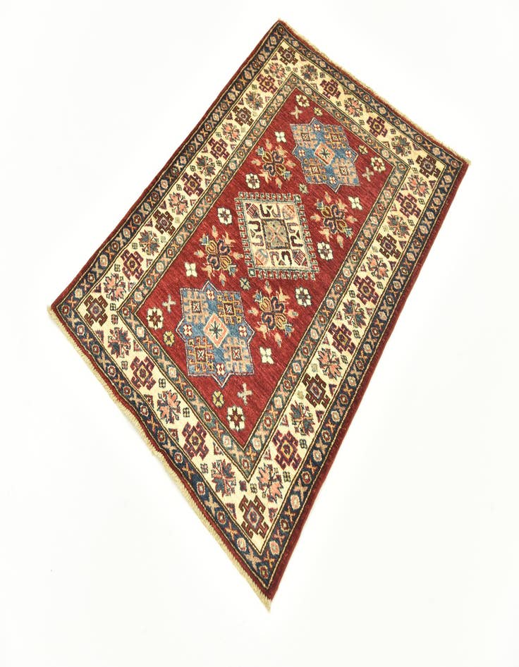 Detail image of  2' 10 x 3' 10  Hand Knotted Kazak Oriental Rug