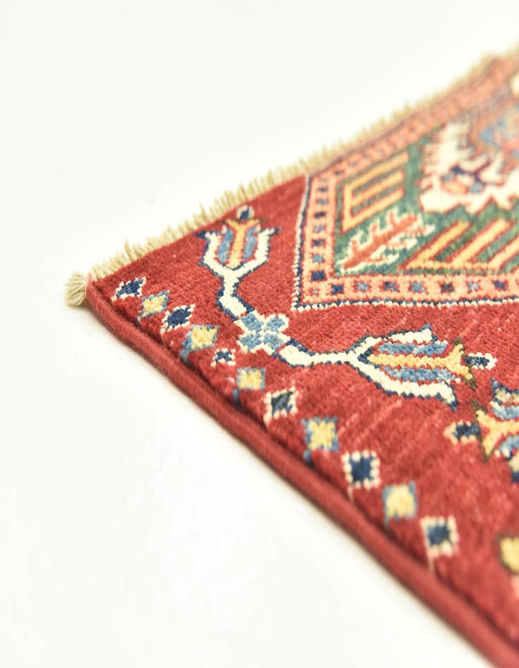 Detail image of  3' x 4'  Hand Knotted Kazak Oriental Rug